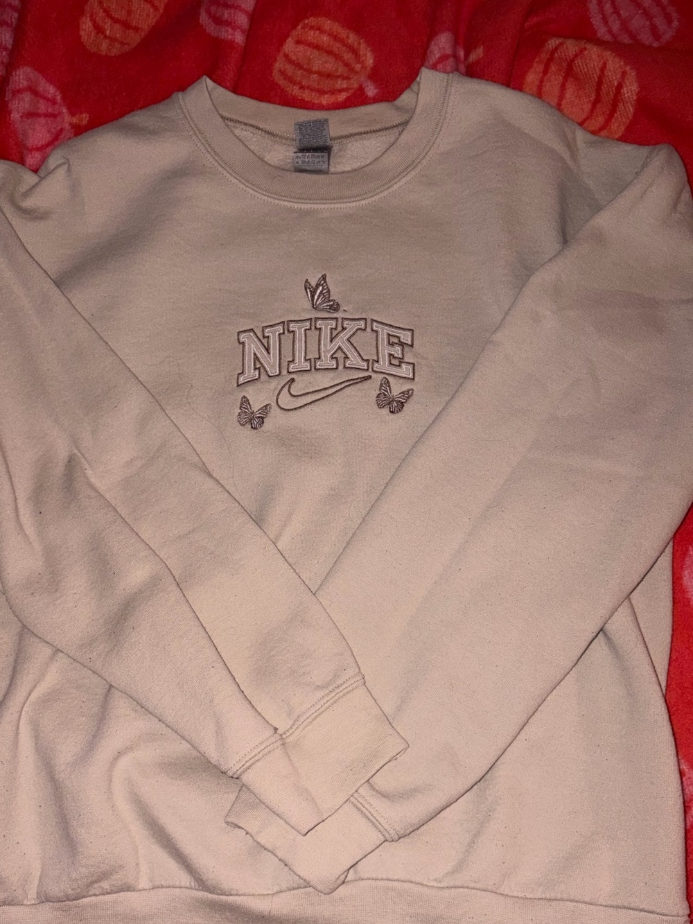 Embroidered Butterfly Crewneck